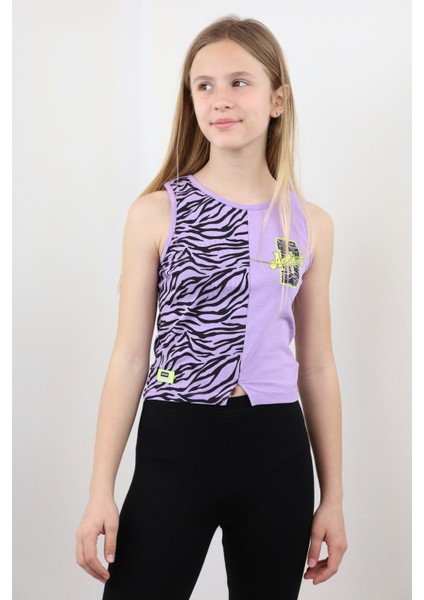 Kız Çocuk Baskılı Atlet
