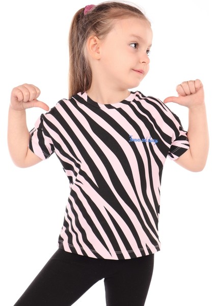 Kız Çocuk Baskılı Tişört