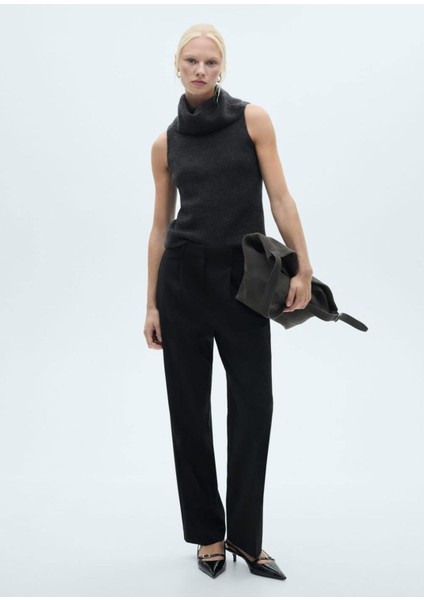 Pilili Düz Kesim Pantolon fiyatları