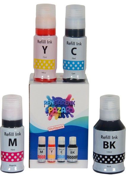 Canon Mürekkep GI 40- 41 G1420, G3420, G2420, G2460, G3460 Muadil 4 Renk Set KUTULU fırsatları