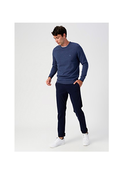 Smart 360 Flex Ultimate Chino Lacivert Erkek Dar Paça Slim Fit Pantolon 79488-0012 Beden: 32-30