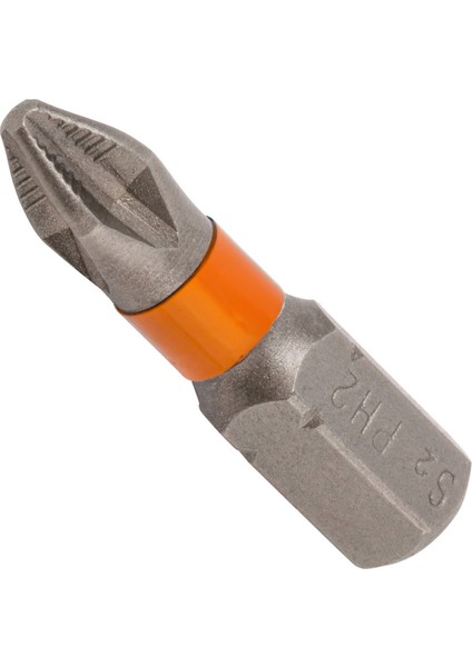 25 mm Ph2 Bits Uç Matkap Ucu S2 Çeliği (10 Adet)