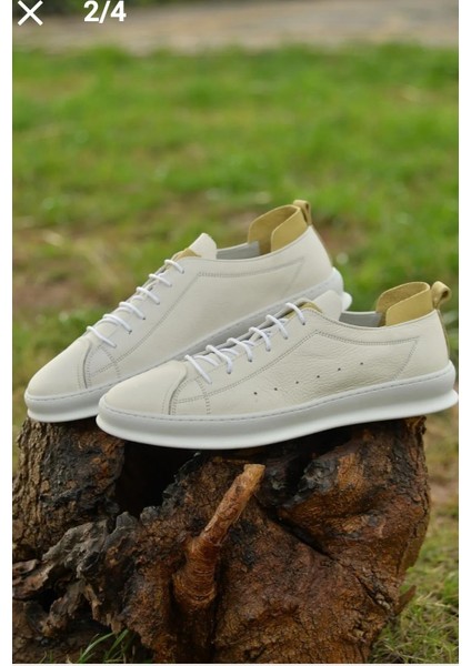 JF-5580 Erkek Yumuşak Deri Premium Sneaker Ayakkabı