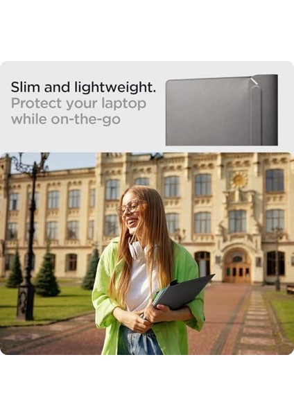 16'' MacBook & Notebook Laptop Taşıma Çantası Valentinus Sleeve Gray - AFA06418