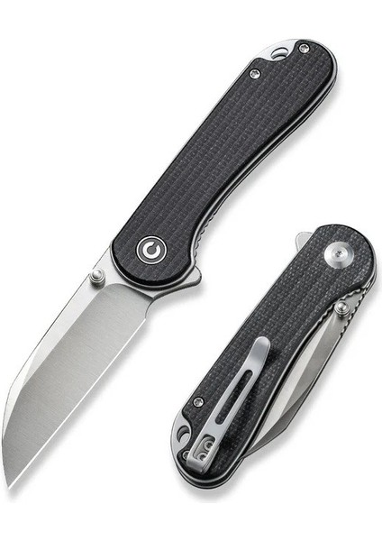 Elementum Flipper & Thumb Stud Knife Black Micarta Handle Çakı fiyatları