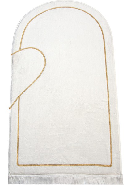 Sevgililer Gününe Özel Kalpli Çift Seccadesi - Süngerli Kadife Eşli Seccade Seti - Siyah Beyaz fırsatları