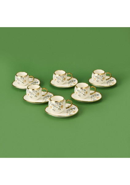 Jardim 12 Parça Porselen Kahve Fincan Seti - Renkli fiyatları
