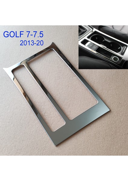 Golf 7 Orta Konsol Dekoratif Krom Çerçeve- Golf 7 Krom Parça