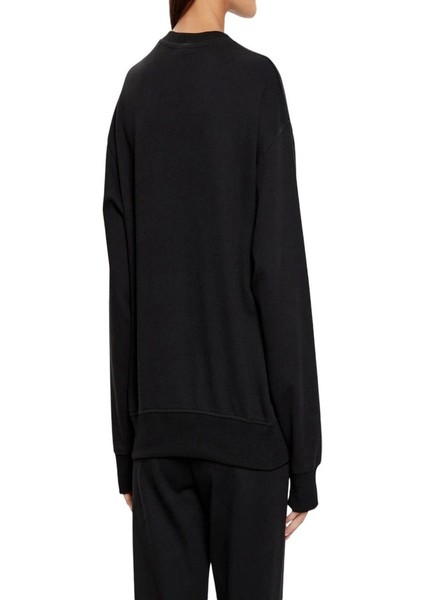 Kadın Siyah Logolu Sweatshirt fiyatları