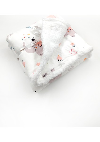 Baby Anti Alerjikbebek Battaniyesi 80X80 cm Melis Koyun Tüyü Battaniye