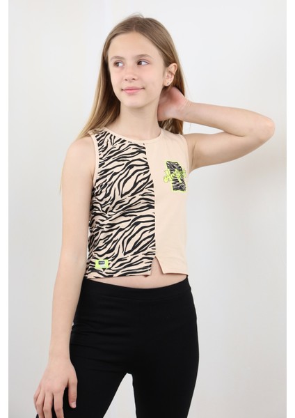 Kız Çocuk Baskılı Atlet