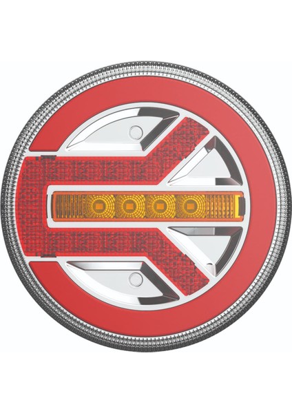 LED Yuvarlak 3 Fonksiyonlu Stop-Sinyal-Park Lambası 10-30V E9 Belgeli Sağ