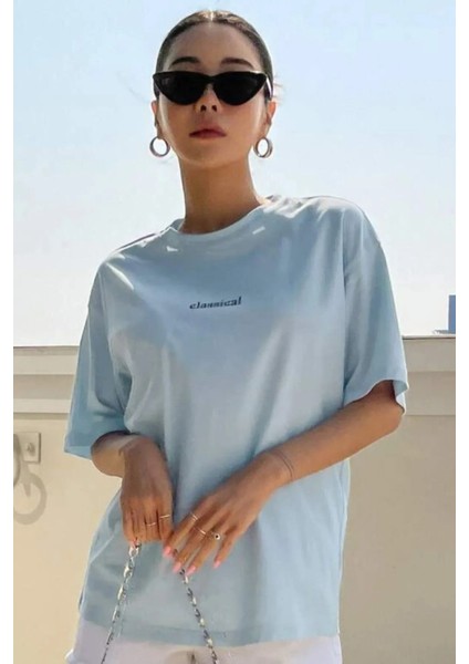 Unisex Classical Baskılı Oversize Tshirt modelleri