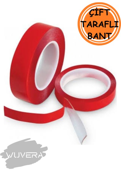 Silikonlu Çift Taraflı Montaj Bandı 18MM x 2mt – Güçlü Yapışma ve Kolay Uygulama