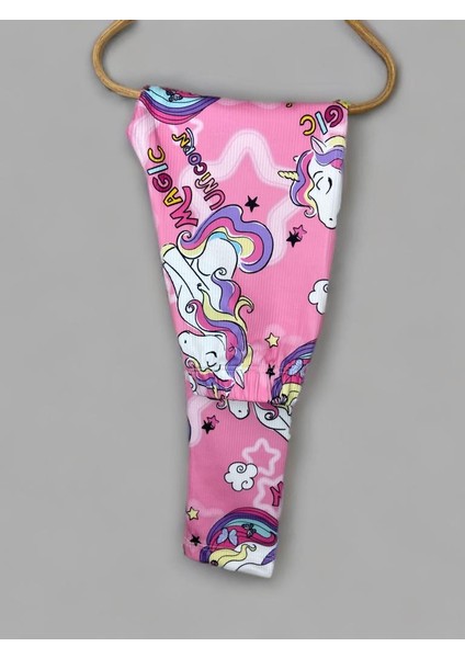 Kız Çocuk Dijital Baskılı Pamuk Tayt