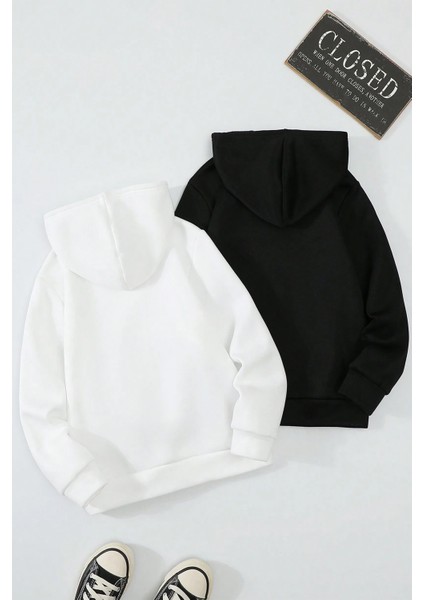 2'li Paket Baskılı Erkek - Kız Çocuk Rahat Kalıp Sweatshirt fiyatları