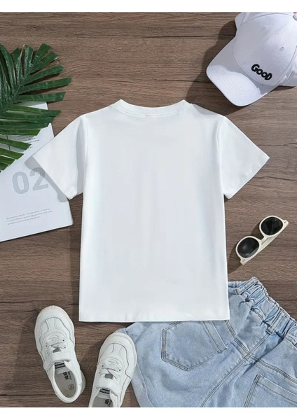Çocuk Atatürk / Bayrak Baskılı Kısa Kollu Siyah Beyaz Kırmızı T-Shirt fiyatları