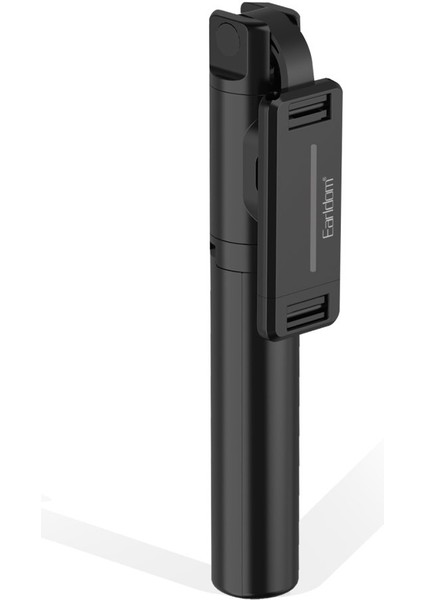 ZP23 Ayarlanabilir Açılı Bt 4.0 Kontrollü Tripodlu Selfie Çubuğu - Siyah
