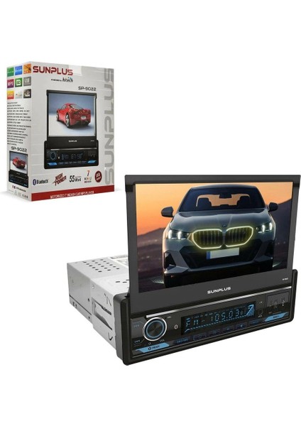 Hıtech SP-9022 Indash Teyp 7 Inç 4X55 Watt Bluetooth Mirrorlink Kumanda