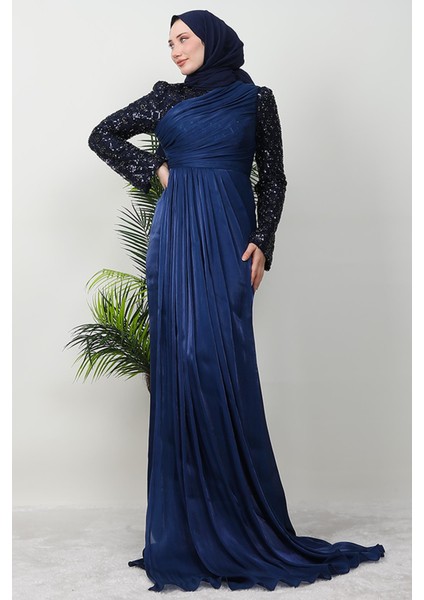 Tülay Taşlı Abiye Lacivert