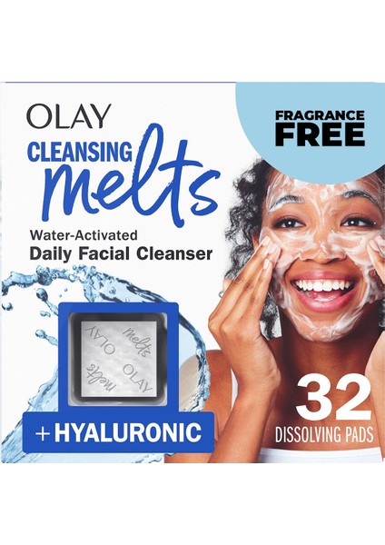 Cleansing Melts + Hyaluronik Cilt Temizleyici Çözünen Ped 32 Adet