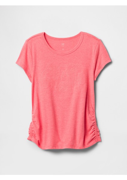 Kız Çocuk Pembe Gap Logo T-Shirt