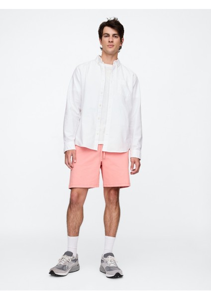 Erkek Pembe Twill Şort