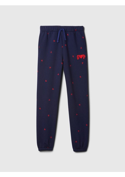Kız Çocuk Lacivert Gap Logo Relaxed Fransız Havlu Kumaş Jogger Eşofman Altı fiyatları