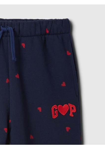 Kız Çocuk Lacivert Gap Logo Relaxed Fransız Havlu Kumaş Jogger Eşofman Altı modelleri