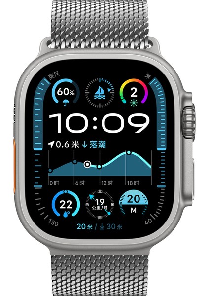 Apple Watch 7/8/9 45mm Kordon Titanyum Kelebek Klipsli Milano Loop 121 modelleri