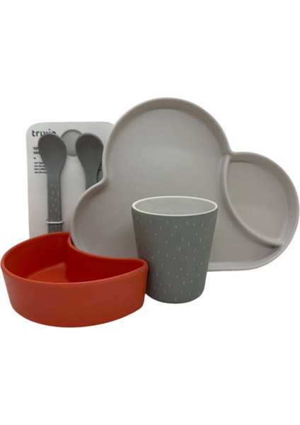 Bambu Trixie Bardak ve Kaşık Raccoon / Tum Tum Bambu Bölmeli Tabak ve Kase Seti fiyatları