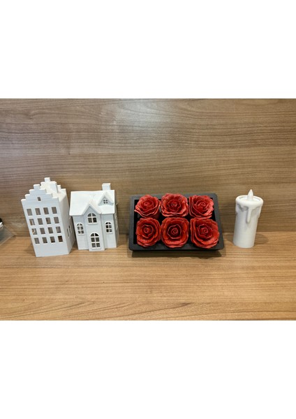 Solmayan Kırmızı Gül Zamansız ve Şık Romantik fırsatları