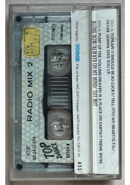 Radio Mix 2 (Orijinal Dönem Baskı Kaset)