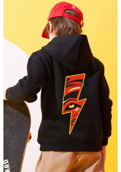 Only Trendwear Çocuk Yıldırım Baskılı Sweatshirt