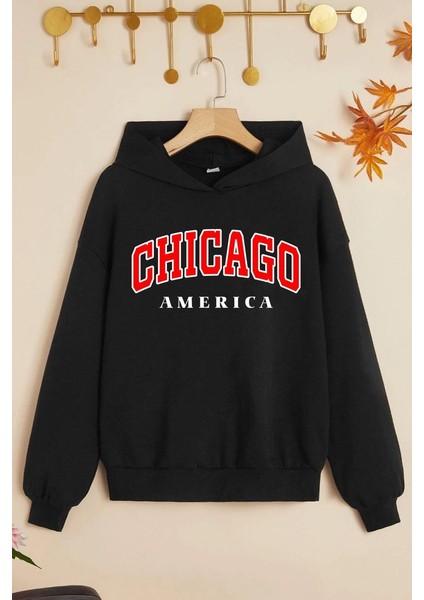Only Trendwear Çocuk Chiago Baskılı Sweatshirt