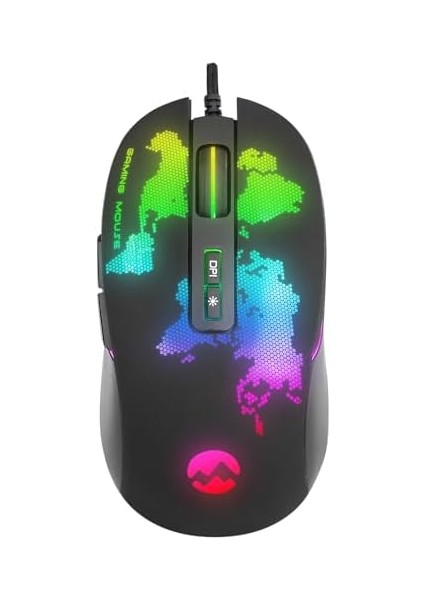 Oyuncu Gaming Mouse Jlin GX69 4800 Dpı Makro Yazılımlı Rgb Drag Click