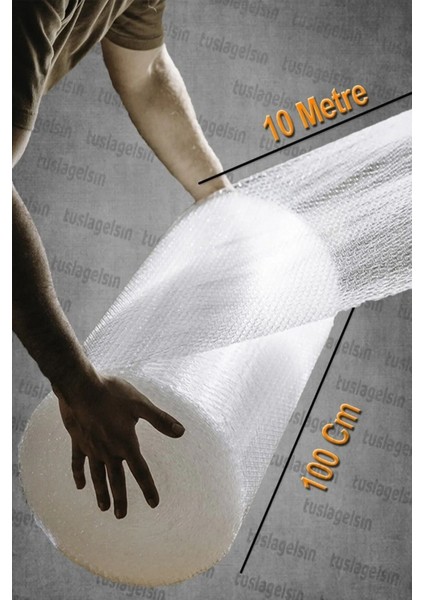 Üç Katlı Kalın Balonlu Patpat Ambalaj - Paketleme - Eşya Koruma Naylonu 100 cm x 10 mt