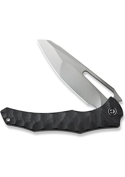 Spiny Dogfish Thumb Hole Knife Black G10 Handle Çakı fırsatları