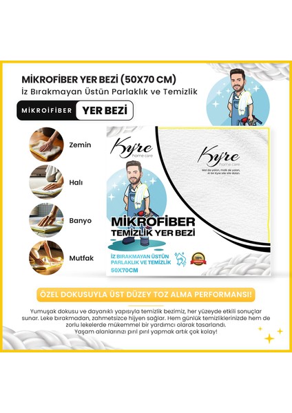Mikrofiber Temizlik Yer Bezi