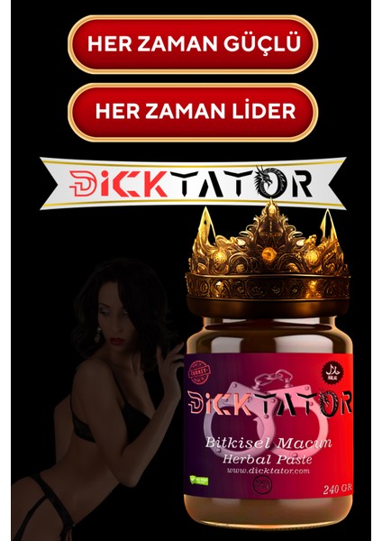 Dicktator 240gr Performans Kuvvet Macun – Gold Seri, Kuvvet ve Güç Kaynağı Made in Usa