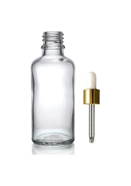 30 ml Şeffaf Cam Da mlalıklı, 12 Adet, Sarı Kapak Beyaz Emzik