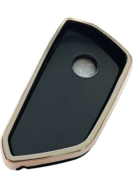 Volkswagen Golf 8 Seat Cupra Skoda Octavia Uyumlu Kumanda Anahtar Kılıfı Oto Anahtarlık Siyah Gold fırsatları