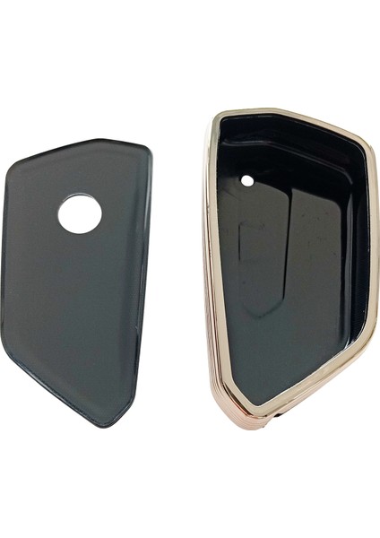 Volkswagen Golf 8 Seat Cupra Skoda Octavia Uyumlu Kumanda Anahtar Kılıfı Oto Anahtarlık Siyah Gold indirimleri