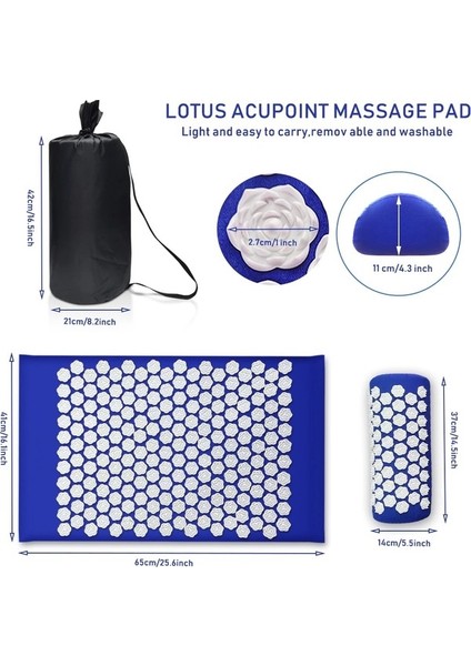 2danlu Lotus Mor Akupunktur Masaj Mat Shakit Mat Sırt Boyun Ayak Ağrısını Rahatlatmak Spike Mat Kuzn (Yurt Dışından) indirimleri