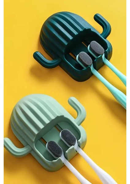 1 Adet Kendiliğinden Yapışkanlı Minimalist Makyaj Malzemesi, Takı Tutucu Kaktüs Diş Fırçası Standı fırsatları