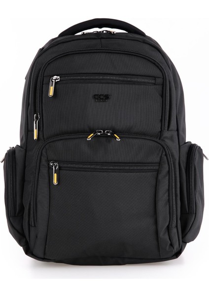 51439 17 Inc Laptop Bölmeli Su Geçirmez Sırt Çantası Siyah