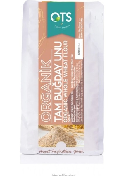 Organik Tam Buğday Unu 500G