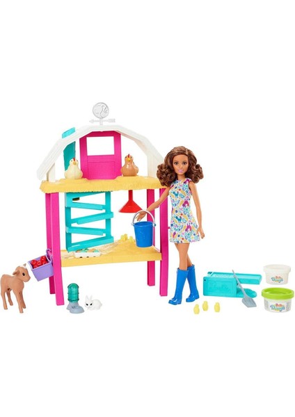 HGY88 Barbie Eğlenceli Çiftlik Hayatı Oyun Seti