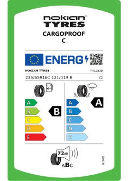 235/65 R16 C121/119R Cargoproof C Yaz Lastiği ( Üretim Yılı: 2025 )