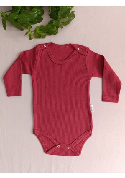 Minilkabebe Uzun Kol Fitilli Bebek Çıtçıtlı Body 2li fiyatları